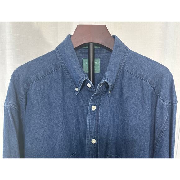 BAXTER Vintage Men's Heavy Denim Button Shirt Size XL - Picture 2 of 6